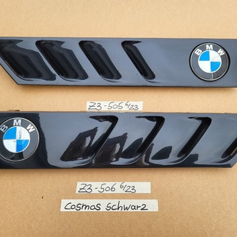 BMW Z3 Roadster Lufteinlass Ki​emen Ziergitter Motorhaube Cosmos Schwarz R+L
