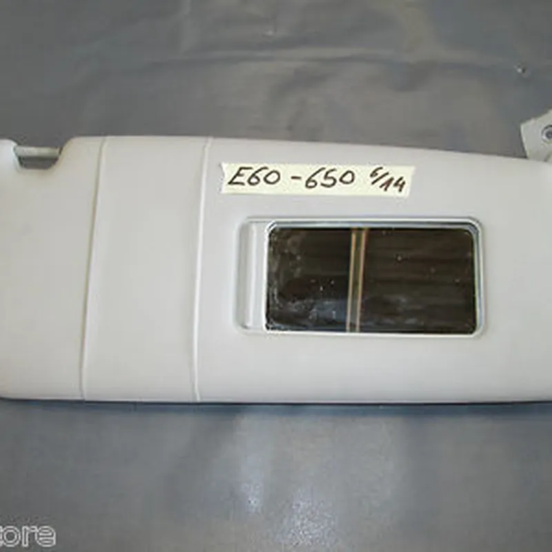 BMW E60 / E61 Sonnenblende grau Kunstleder Rechts beleuchtet 7066650