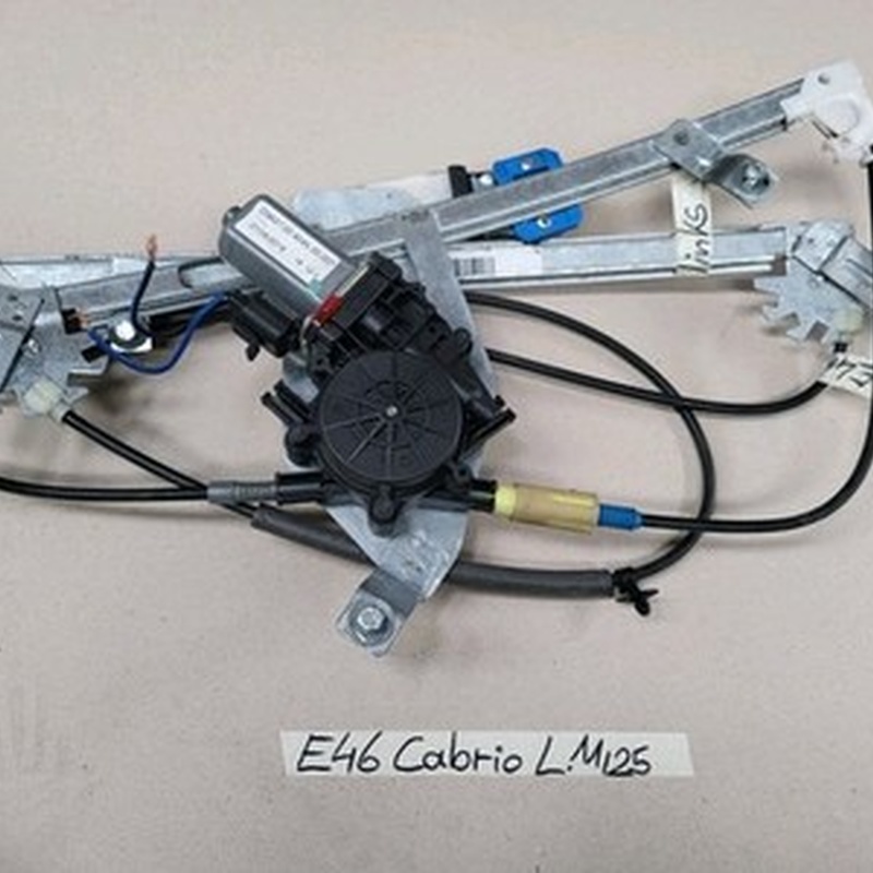 BMW E46 Cabrio Coupe Fensterheber Mechanismus Motor + Gestänge LINKS = Fahrer 