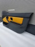BMW Z3 Roadster Tür Verkleidung Türtafel Leder schwarz gelb nappa sun RECHTS