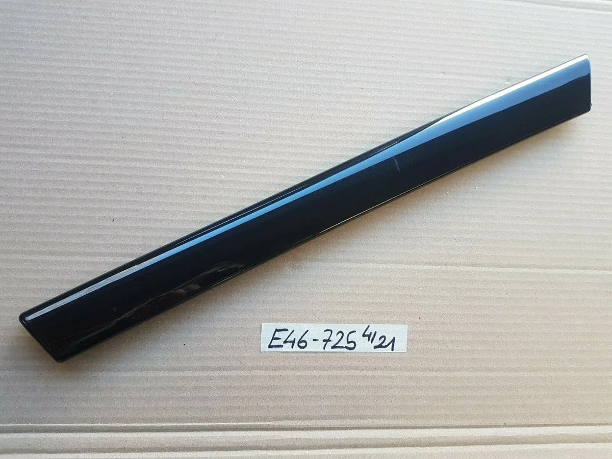 BMW E46 Limo Holz Tür Leiste innen VORNE LINKS Verkleidung schwarz 8200725