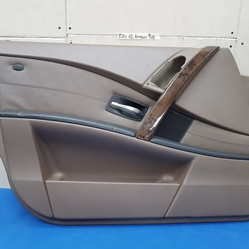 BMW E60 E61 Türverkleidung VORNE LINKS Leder Dakota Trüffel braun  ABHOLUNG