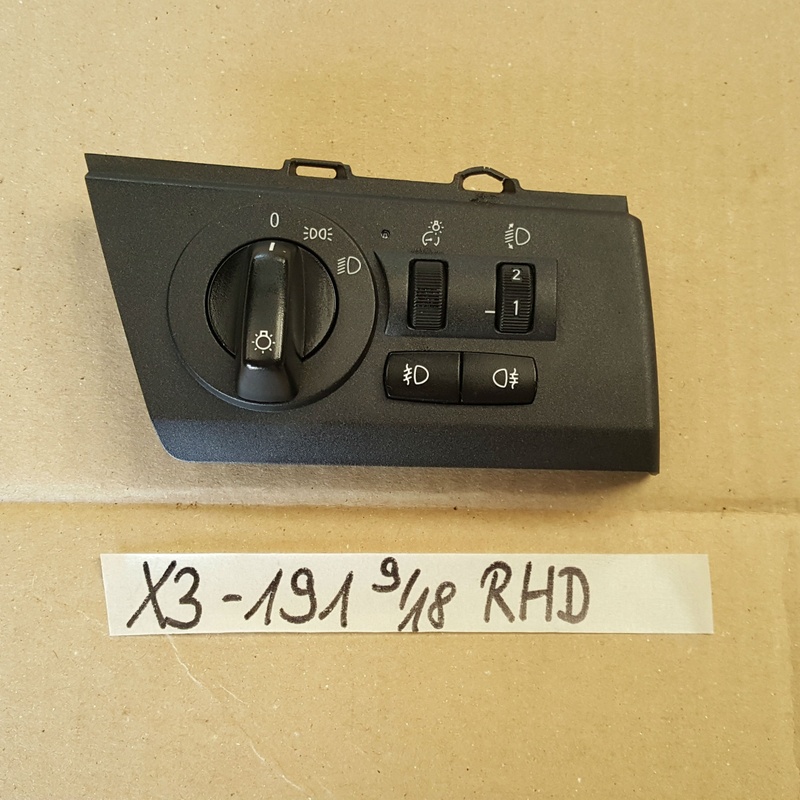 BMW X3  Bedieneinheit Licht Schalter 6990191 RHD right hand drive light switch