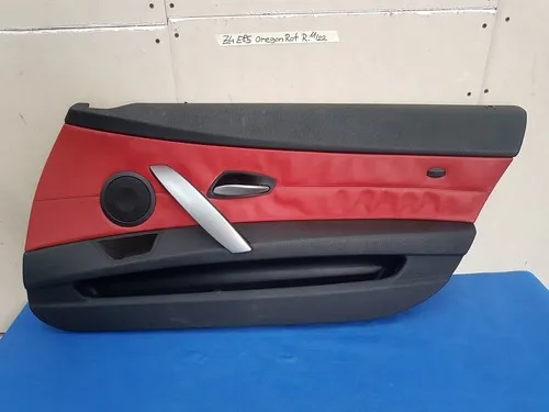 BMW Z4 E85 E86 Beifahrer Türverkleidung RECHTS Leder Oregon rot schwarz