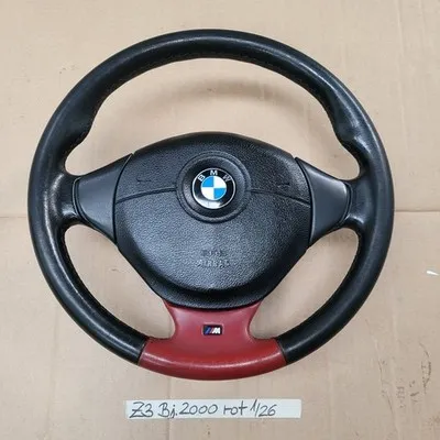 BMW Z3 M Lenkrad Leder Lenker M Sportlenkrad 2228230 rot  Fahrer-Airbag-Modul