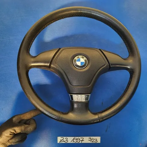 BMW E31 E34 E36 E39 Z3 Lenkrad 1093354 Leder Lenker schwarz + Fahrer-Airbagmodul