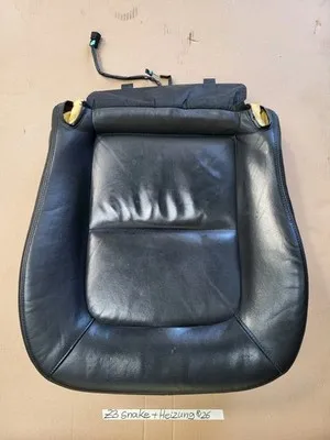 BMW Z3 Roadster Fahrer Sitz Kissen Unterteil Leder schwarz Snake Sitz Heizung 