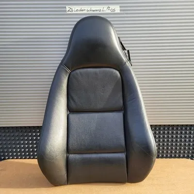 BMW Z3 Roadster Fahrer Sitz Oberteil  Leder Maserung schwarz Rücken Lehne 