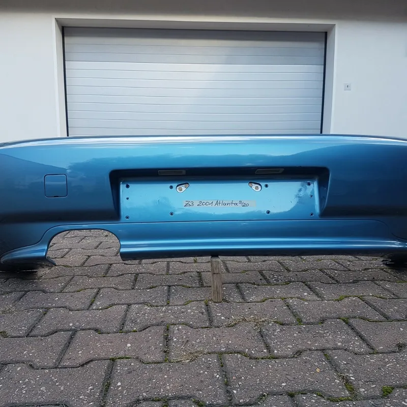 BMW Z3 Roadster Heckschürze Verkleidung Stoßstange HINTEN Atlanta blau ABHOLUNG 