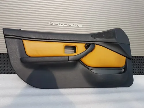 BMW Z3 Roadster Tür Verkleidung Türtafel Leder schwarz gelb nappa sun RECHTS