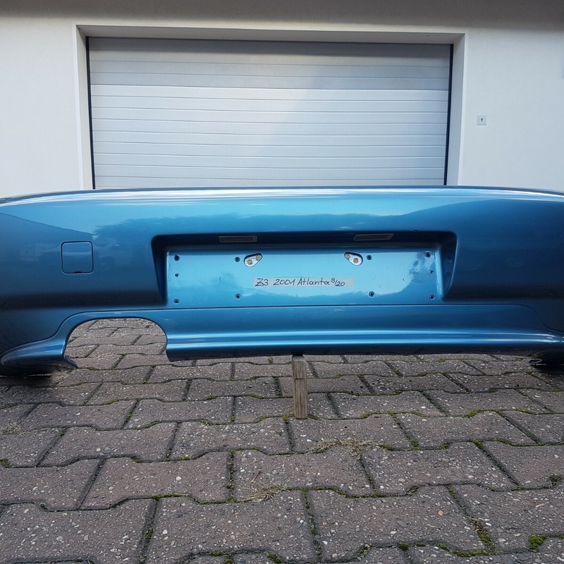 BMW Z3 Roadster Heckschürze Verkleidung Stoßstange HINTEN Atlanta blau ABHOLUNG 