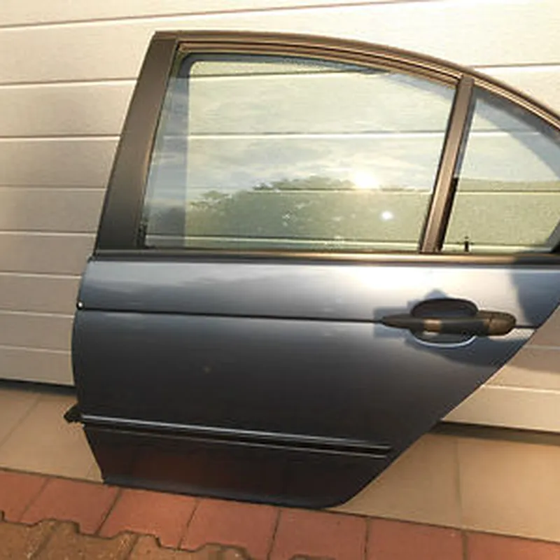 BMW E46 Limousine Seiten Türe Fahrer Tür HINTEN LINKS stahlblau ABHOLUNG