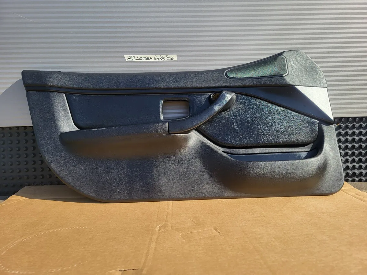BMW Z3 Roadster Coupe Tür Verkleidung Türtafel Leder Schwarz LINKS + Tür Griff