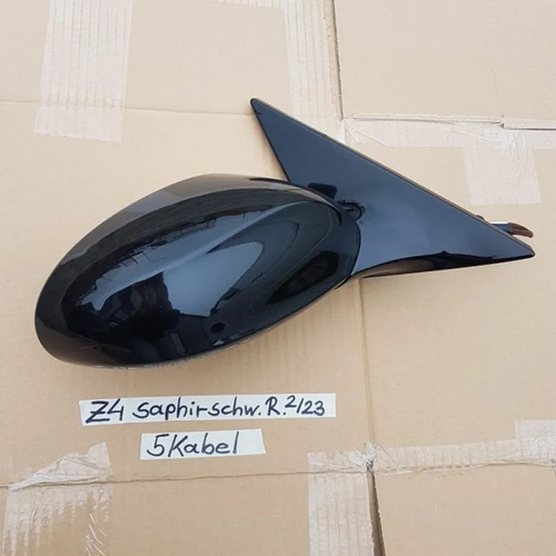 BMW Z4 E85 Seiten Außen Spiegel + Motor RECHTS black saphir schwarz shadow line 