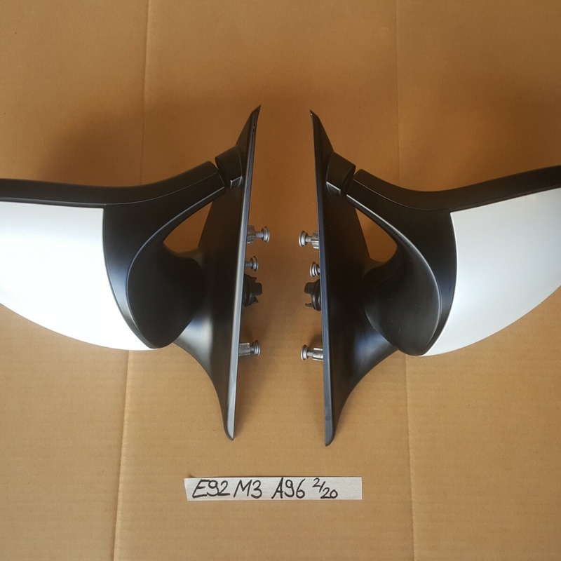 BMW E92 E93 M3 Seiten Außen Spiegel VORNE RECHTS + LINKS WEISS ABHOLUNG