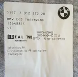 BMW 6er E63 Coupe Verkleidung Trennwand Gepäckraum Kofferraum Matte 7012272