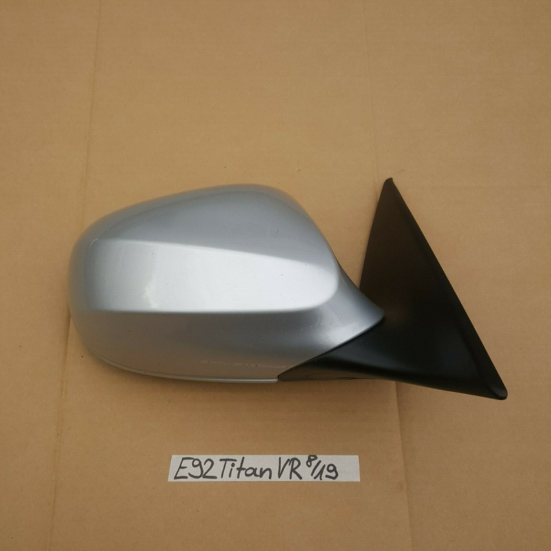 BMW E92 E93 Facelift Außen Seiten Spiegel VORNE RECHTS Titan silber metallic 354