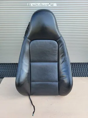 BMW Z3 Roadster Beifahrer Sitz Oberteil  Leder Schwarz Bezug + Polster + Heizung