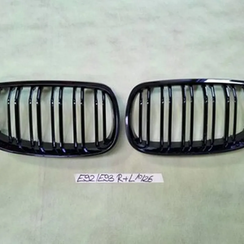 BMW 3er E92 E93 Kühlergrill Nieren Rahmen Ziergitter VORNE Rechts Links Schwarz