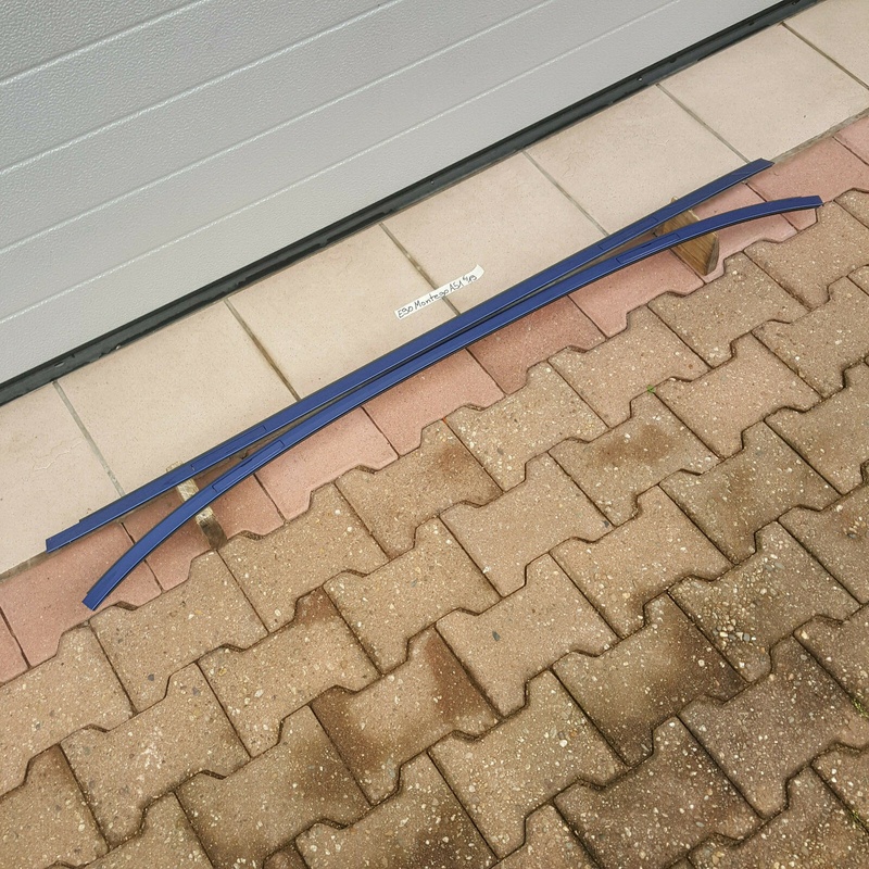 BMW E90 Dach Leiste Dachleisten Zierleisten Dachreling Montego Blau Metallic A51