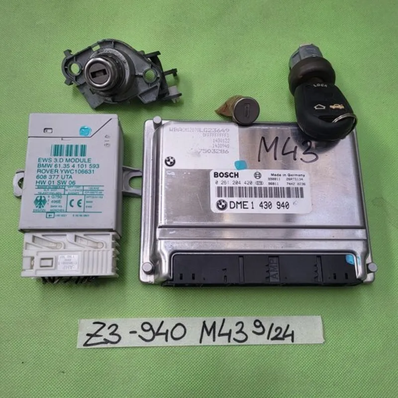 BMW Z3 Motorsteuergerät 1430940  Wegfahrsperre EWS Modul 4101593 Schlüssel Chip