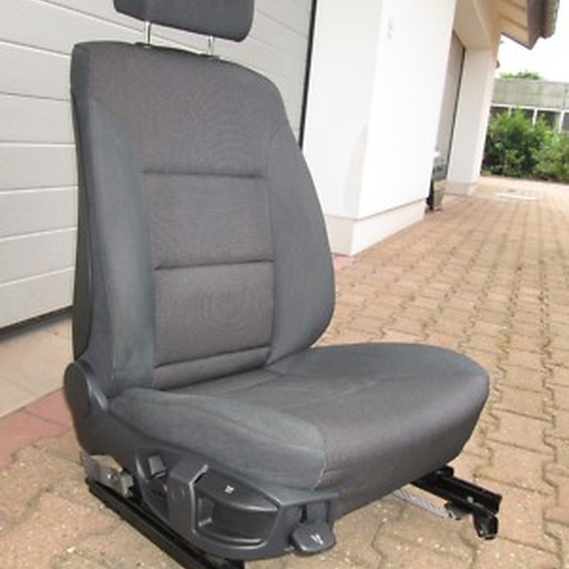 BMW E60 E61 Beifahrer Sitz grau Jul Edward Anthrazit Stoff ABHOLUNG 