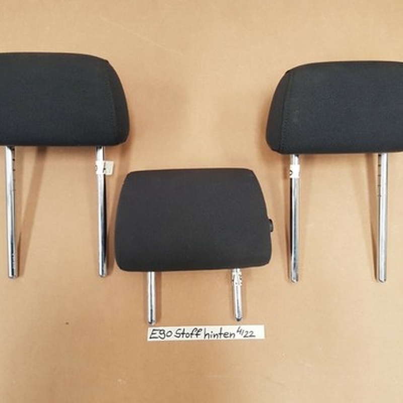 BMW E90 E91 Kopfstütze Set Rückbank hinten rechts links Mitte Stoff Anthrazit 