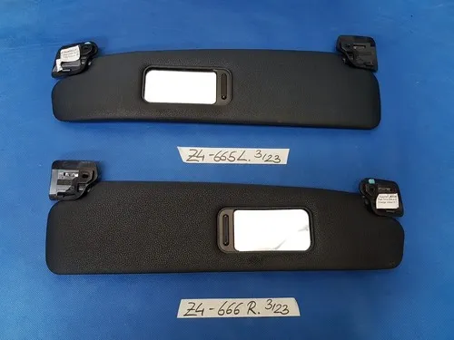 BMW Z4 E85 Sonnenblende Set Sonnen Schutz LINKS 7016665 RECHTS 7016666 Schwarz 