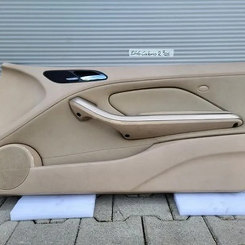 BMW E46 Cabrio Coupe Türverkleidung Leder Beige RECHT Harman Kardon Griff Blende
