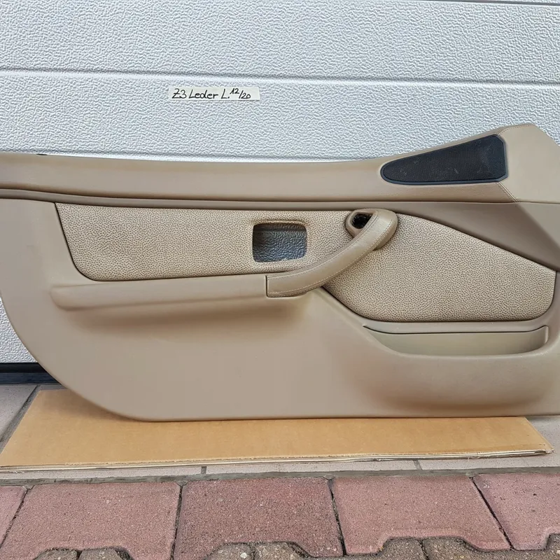 BMW Z3 Roadster Tür Verkleidung Türtafel Tür Pappe Voll Leder + Griff beige