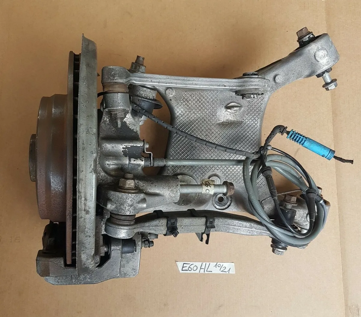BMW E60 Achsschwinge Achsschenkel Radnabe Schwenklager Zugstrebe HINTEN LINKS