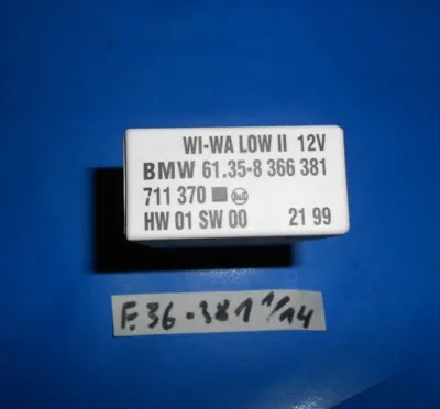 BMW E36 + Z3 Wi - Wa Low II Modul / Wisch-Wasch Steuergerät  8366381