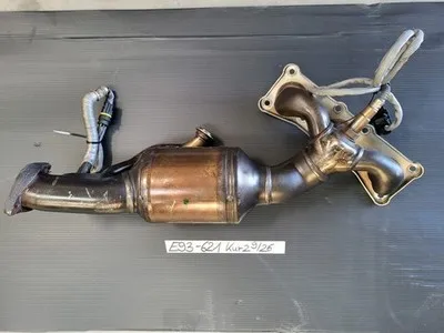 BMW E90 E92 E93 Auspuff Krümmer Katalysator 7568621 N53 Motor kurz ODER lang