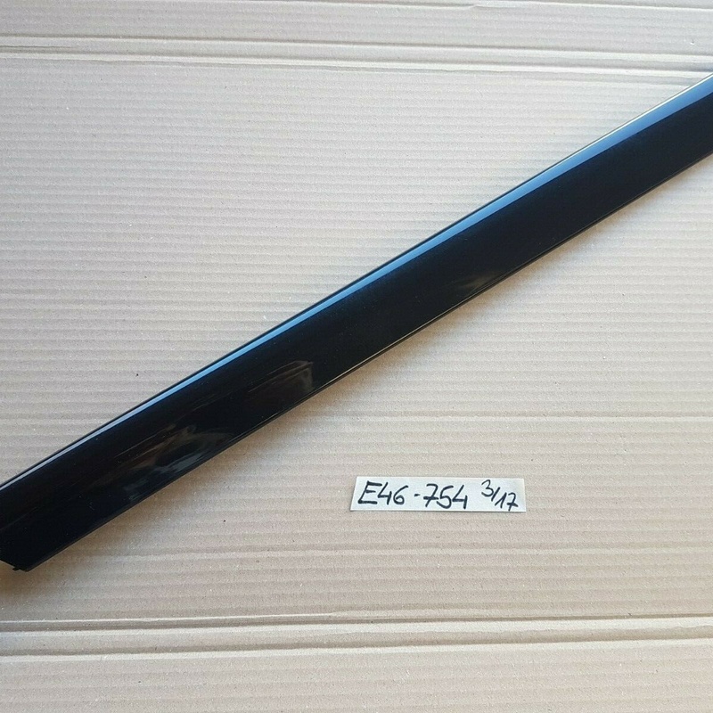 BMW E46 Limo Holz Tür Leiste innen HINTEN RECHTS Verkleidung schwarz 8200754