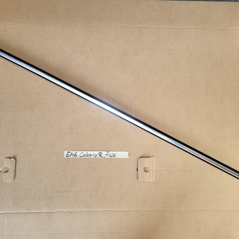 BMW E46 Cabrio Schachtabdeckung Zierleiste Chrom für Beifahrer Tür RECHTS