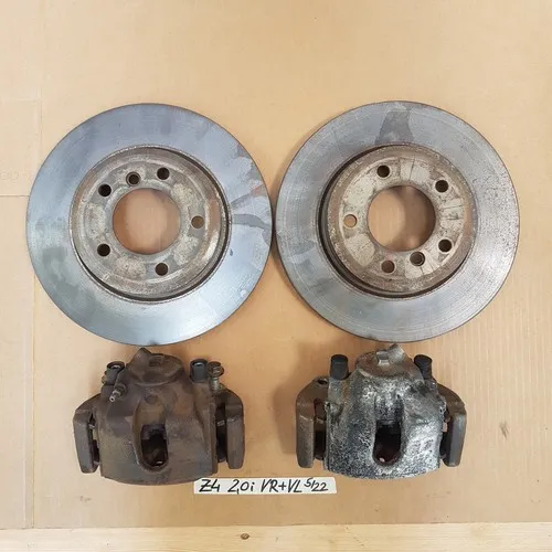 BMW Z4 E85 / E46 Bremsscheiben  Brems Sattel Beläge vorne rechts + links 