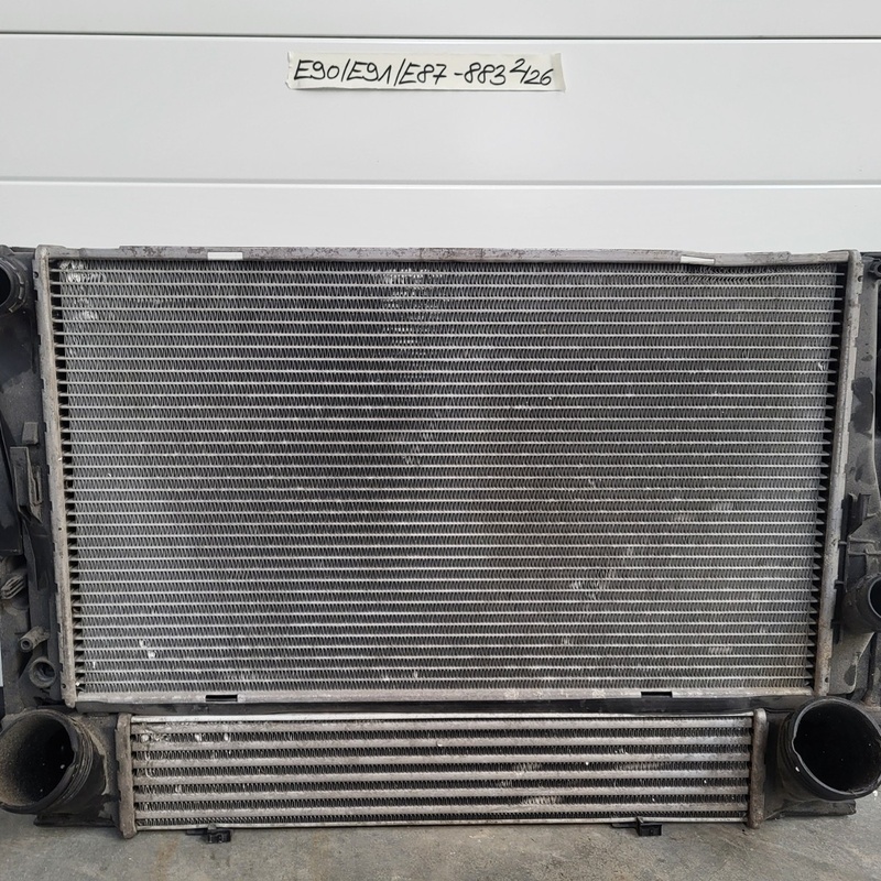BMW E87 E90 E91 E92 Kühler Paket: Wasserkühler Ladeluftkühler Klimakondensator 