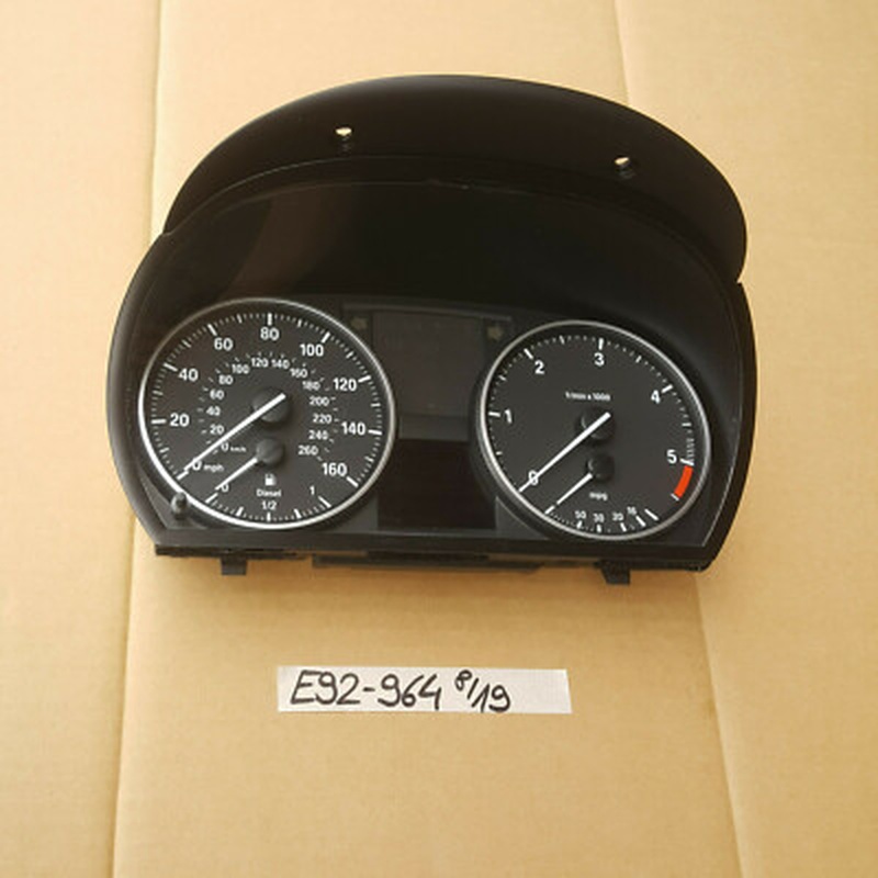 BMW E90 E91 E92 Tachometer Meilen Tacho Kombiinstrument Speedometer 9220964