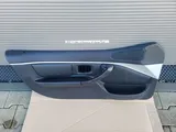 BMW Z3 Tür Verkleidung Leder Schwarz LINKS + Griff + Chrom Leiste Airbag-Klappe