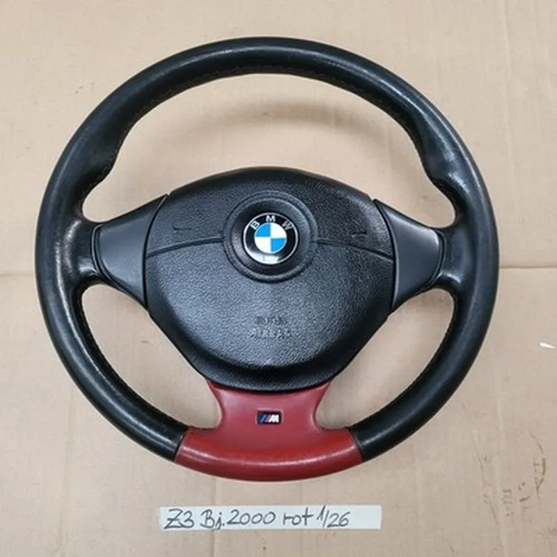 BMW Z3 M Lenkrad Leder Lenker M Sportlenkrad 2228230 rot  Fahrer-Airbag-Modul