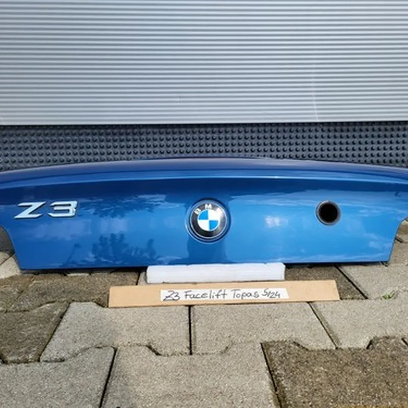 BMW Z3 Facelift Heckklappe Heckdeckel Kofferraum Deckel Topas blau ABHOLUNG 