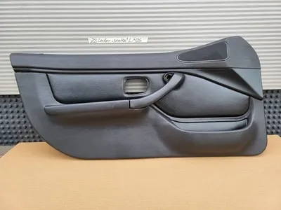BMW Z3 Roadster Tür Verkleidung Türtafel Leder Snake Schwarz LINKS + Tür Griff