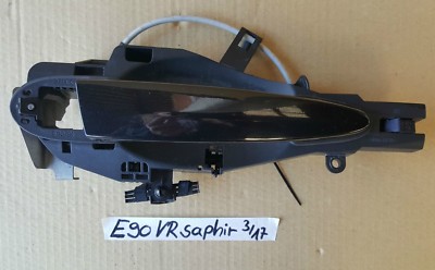 BMW E90 E91 E92 Tür Außen Griff black saphir Träger + Schliessbügel VORNE RECHTS – Bild 1