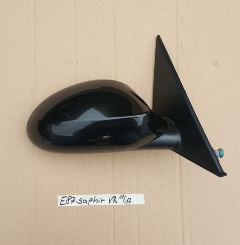 BMW E87 1er Seiten Außen Spiegel RECHTS black Saphir Schwarz metallic 475 – Bild 1