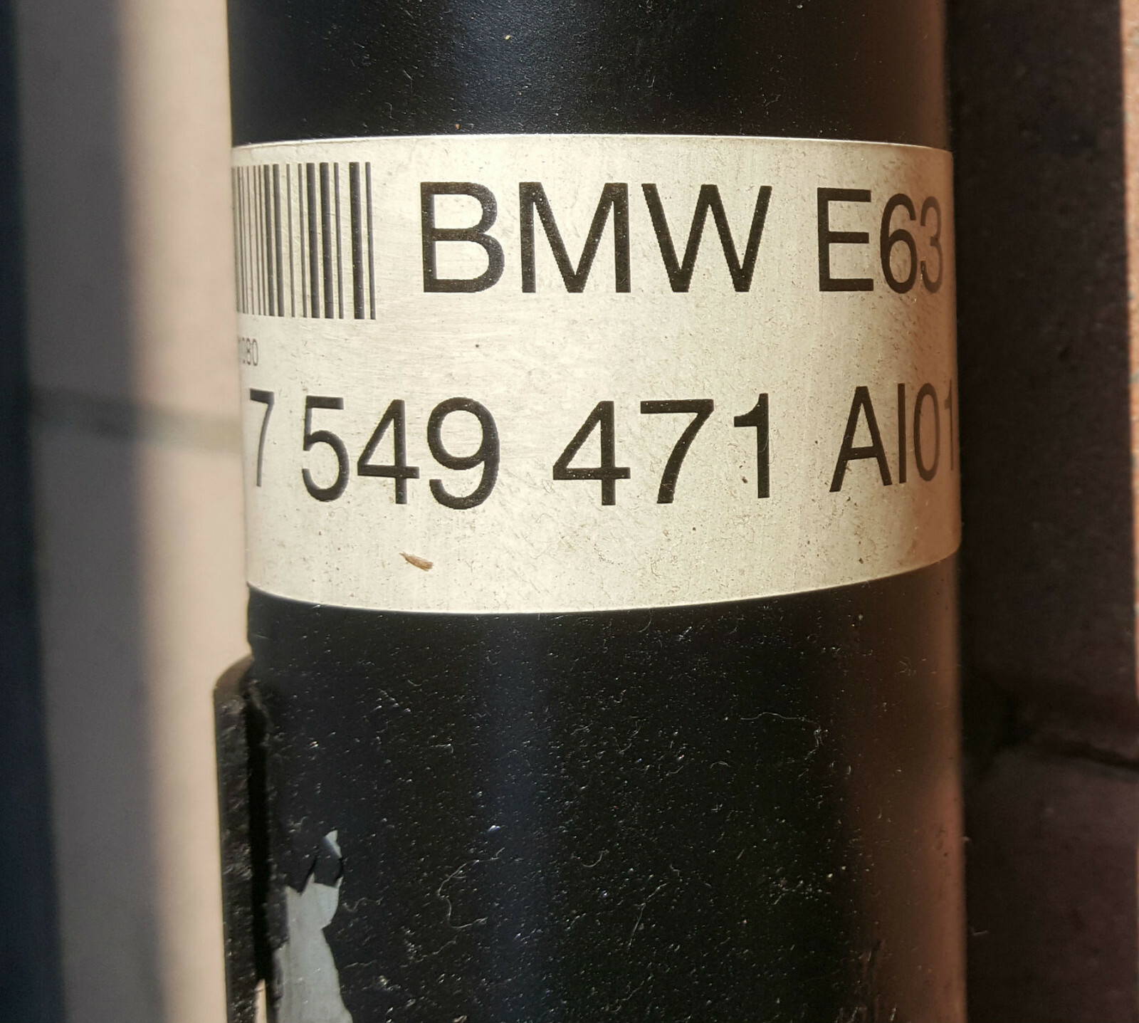 BMW 6er E63 E64 Kardanwelle 630i  Gelenkwelle Automatik Getriebe Welle 7549471 – Bild 2