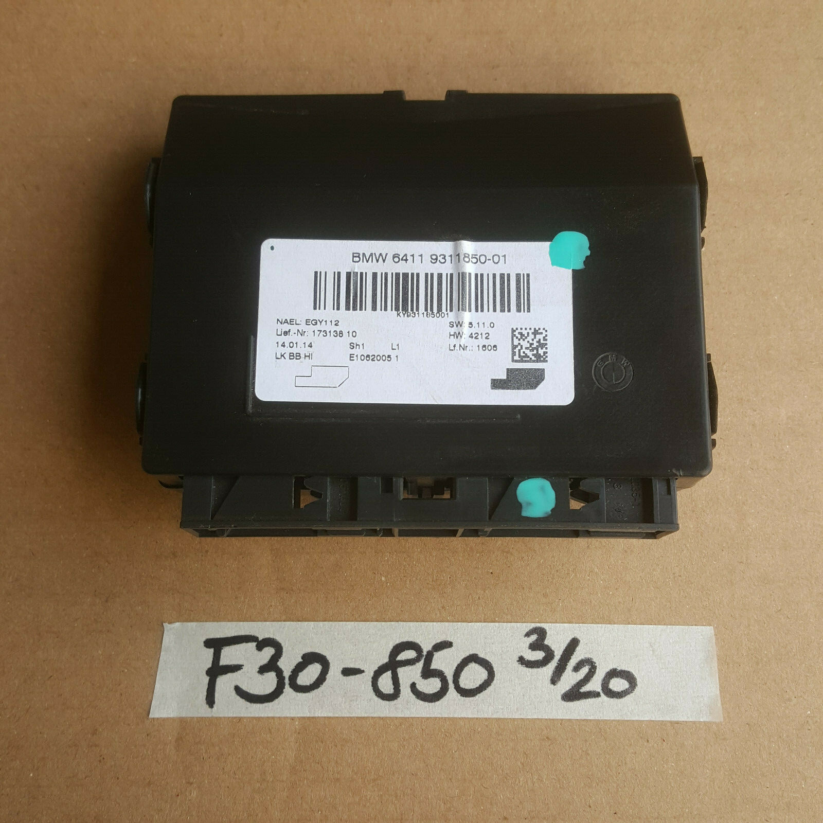 BMW F20 F21 F30 F31 F34 Steuergerät Klimaanlage Heizung Klimaautomatik 9311850 – Bild 1