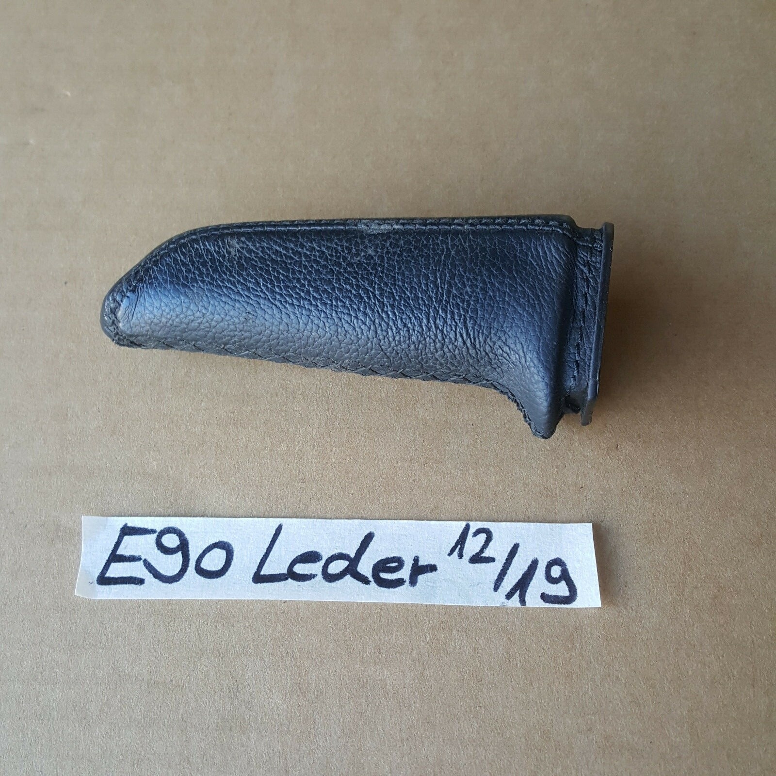 BMW E90 E91 E92 E93 E87 E81 Handbremshebel Griff für Handbremse Leder handbreak  – Bild 1