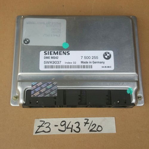 BMW Z3 Motorsteuergerät 7501943  Wegfahrsperre EWS Modul 4101593 Zündschloss M52 – Bild 2