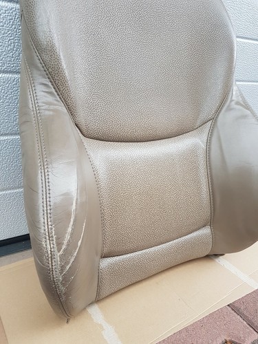 BMW Z3 Beifahrer Sport Sitz Oberteil Leder beige Rückenlehne mit Sitzheizung  – Bild 4