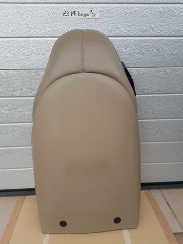 BMW Z3 Beifahrer Sport Sitz Oberteil Leder beige Rückenlehne mit Sitzheizung  – Bild 5